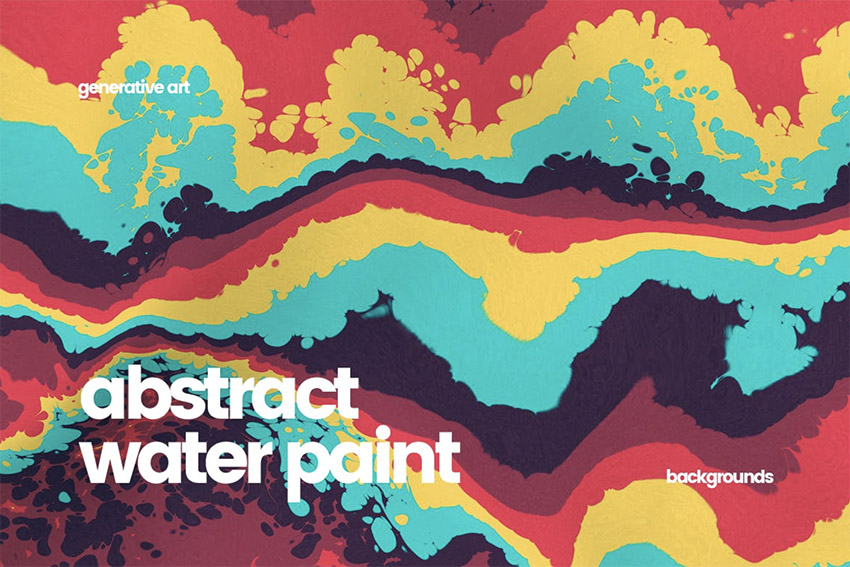 Abstract Water Paint Backgrounds for Digital Scrapbooking